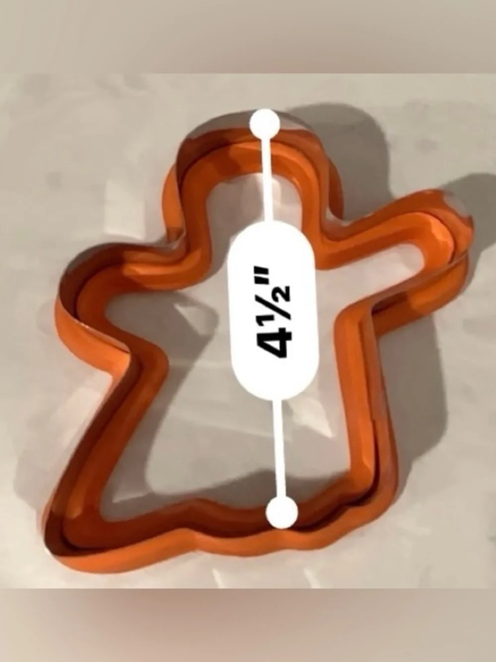 Halloween Fun Orange Grip Ghost Large Cookie Cutter Brand New